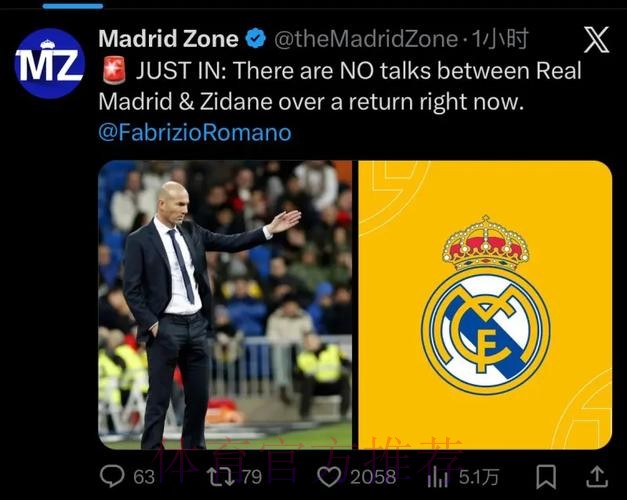 罗马诺:目前皇马未与齐达内商谈回归执教 罗马诺:目前皇马未与齐达内商谈回归执教